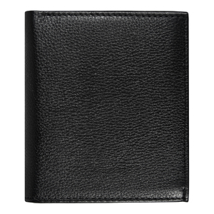Кошелек с картхолдером Leather Plain, чёрный