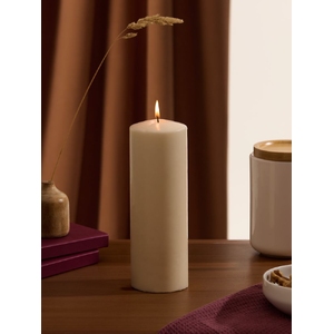Свеча ароматическая Arozo 210, ваниль и карамель, бежевая