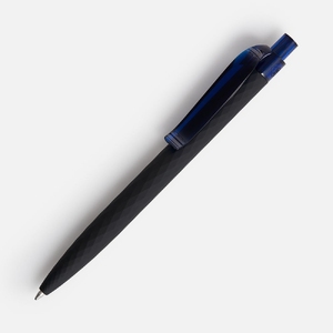 Ручка шариковая Prodir QS01 PRT-T Soft Touch, черная с синим