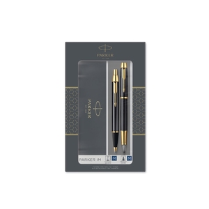 Набор Parker «IM Core Black GT»: ручка шариковая, ручка перьевая