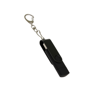 USB 3.0- флешка на 256 Гб с поворотным механизмом и дополнительным разъемом Type-C