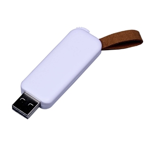 USB 2.0- флешка промо на 32 Гб прямоугольной формы, выдвижной механизм