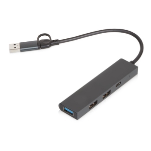 USB-хаб «Command» с коннектором 2-в-1 USB-C и USB-A, 2.0/3.0