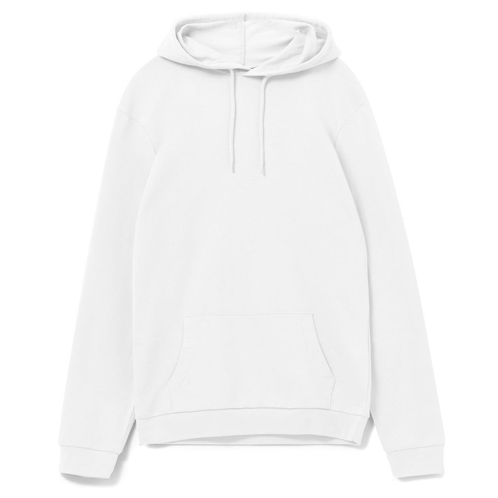 Толстовка с капюшоном унисекс Hoodie, белая, размер S