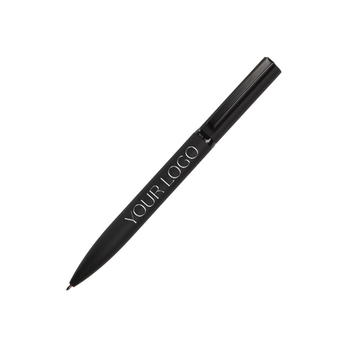 Ручка шариковая металлическая «Siegfried Silver» soft-touch с зеркальным слоем