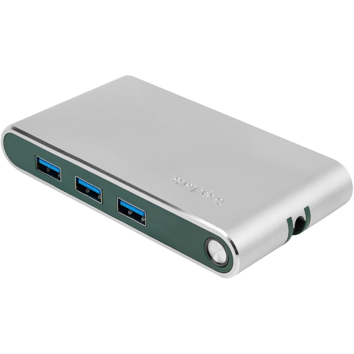Хаб 8-в-1 Type-C «Hermes», USB 3.0 x 3, Type-C PD, HDMI, LAN, картридер